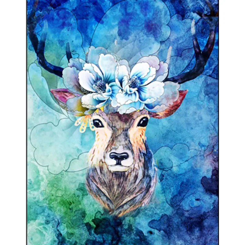 

LaoJieYuan Deer Diamond Painting Full Square/round drill Mosaic Rhinestones of Pictures 5d diy Diamond Embroidery animal arts