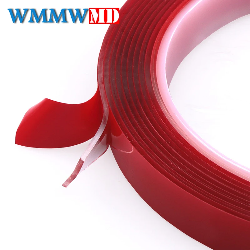 Car Sticker Double Foam Faced Adhesive Tape Auto Glue Sticker 1CM Width 3M Lengt