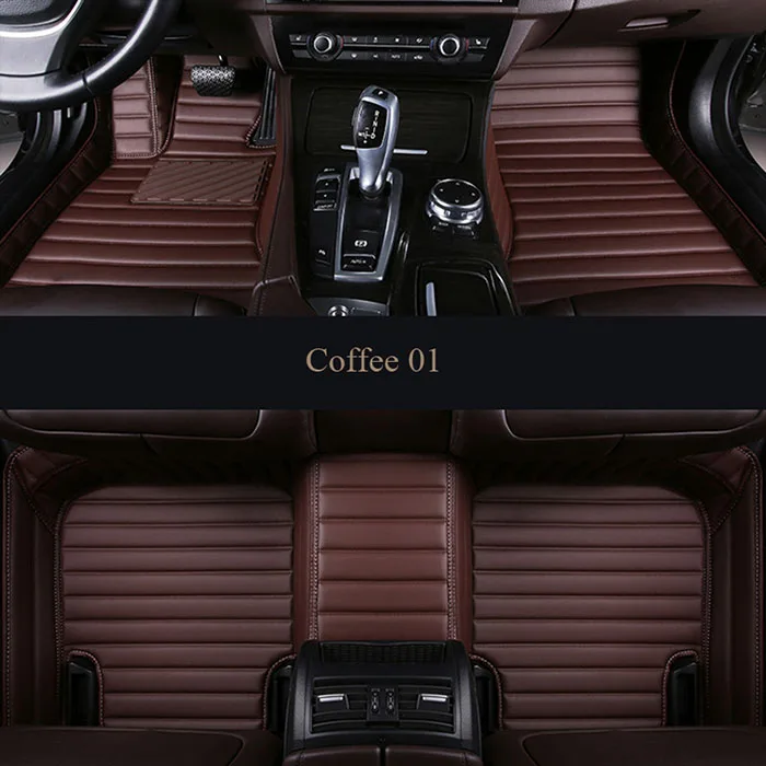 Автомобильные коврики на заказ для Ford Kuga Ford Escape Facelift автомобильные коврики, автомобильные аксессуары для интерьера, автостайлинг - Название цвета: Coffee 01