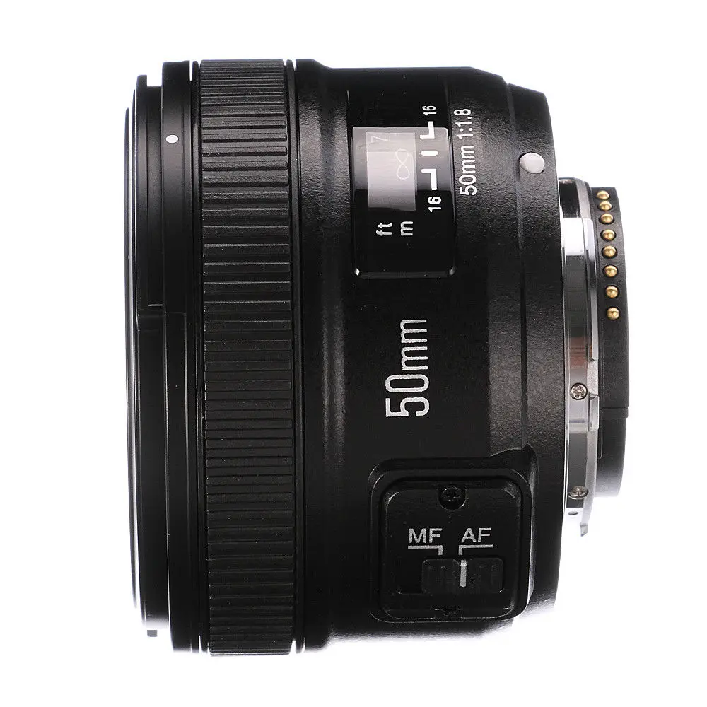 Yongnuo YN50mm F1.8 AF/MF Авто/ручной фокус объектив для Nikon D800 D750 D7200 D7100|Объективы