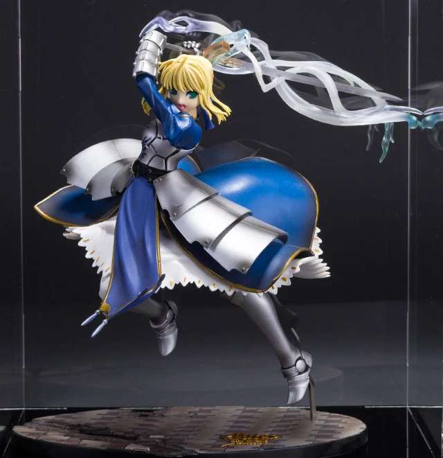 

25cm Japanese Anime Fate Stay Night Saber Lily Excalibur PVC Action Figure Game Figure Model Collection Figure Toy Brinquedos