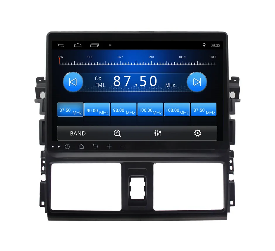 Clearance 10.1 inch Quad core Android 8.1 car dvd player for Toyota Vios car radio gps navigatio stereo head unit wifi mirror link 3