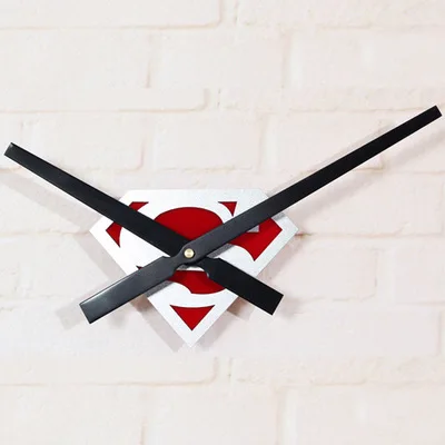 

Wall Clocks Super Hero Steel Superman Diy Clock Fashion Creative Large Extra Pointer Home Decoration Accessories Modern