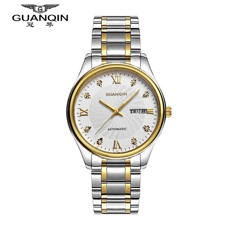 GUANQIN Mens Watch Top Brand Automatic Watch Calendar Luminous Perspective Week Clock Men Water Resistant Male Wristwatches 2017 (13)