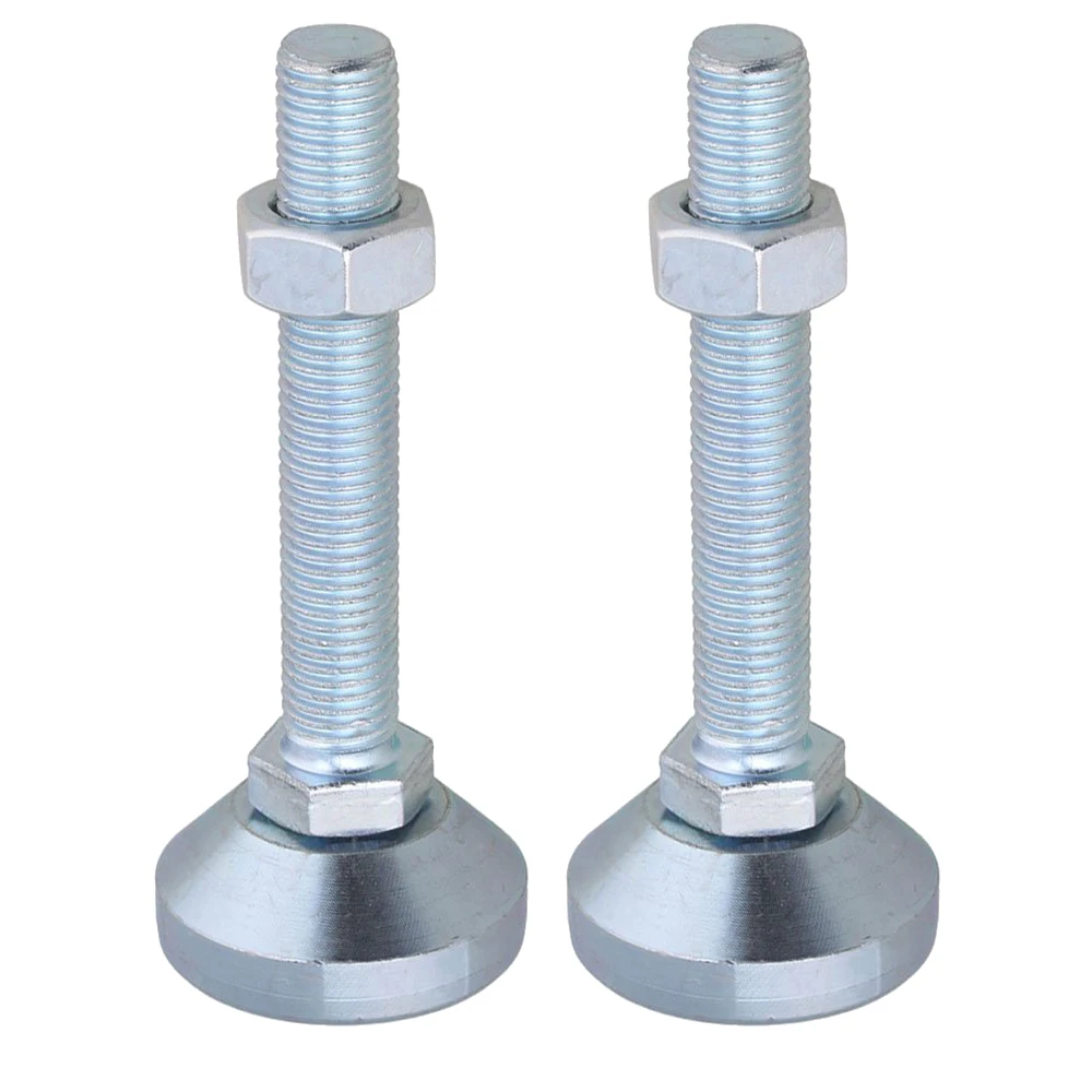 2pcs 50mm Dia M16x100mm Thread Carbon Steel Fixed Adjustable Feet For 2pcs-50mm-dia-m16x100mm-thread-carbon-steel-fixed-adjustable-feet-for