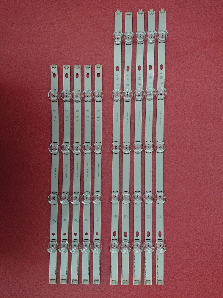 

New 10 PCS/set LED backlgith strip Replacement for LG 49LB5500 LC490DUE Innotek DRT 3.0 49 A B 6916L-1788A 1789A 1944A 1945A
