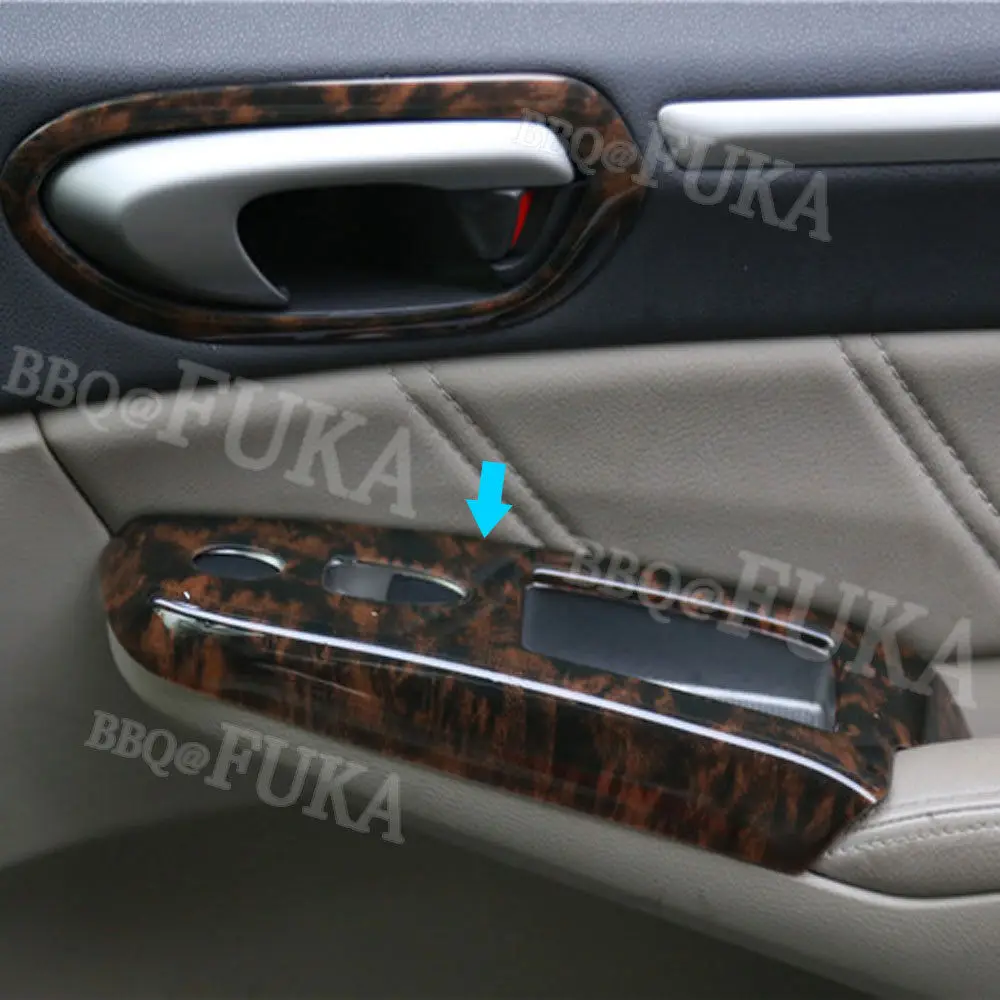 Для Honda Civic 8th 2006 2007 2008 2009 2010 2011 4 шт. ABS дверь подлокотник окно Лифт кнопка панель Крышка отделка интерьера аксессуары