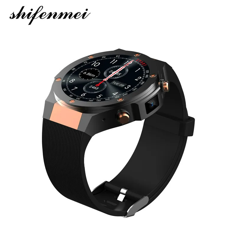 

2018 Watches MTK6580 H2 android ios 1G+16GB Smart watch 1.39 inch SmartWatch phone 3G wifi GPS 5M heart rate nano SIM GSM WCDMA