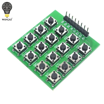

Free shipping 5pcs 4x4 Matrix 16 Keypad Keyboard Module 16 Button Mcu