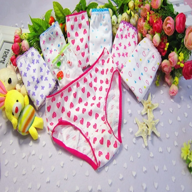 

6pcs /lot Lovely baby kid Cotton Pure Underpants Fancy Briefs panties panty girls underwear New Child clothes Children pant