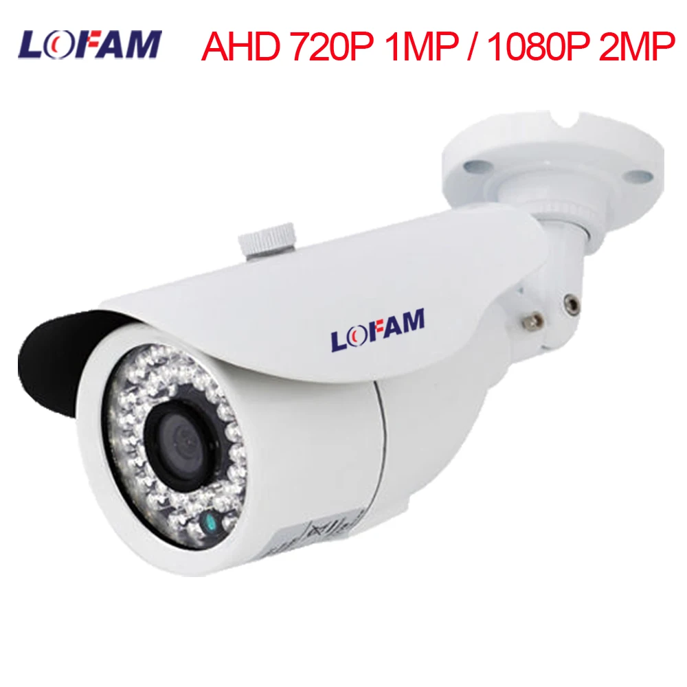 LOFAM камера наблюдения 720P 1080P AHD камера День ночного видения CCTV камера AHD 1MP ИК наружная Водонепроницаемая камера безопасности