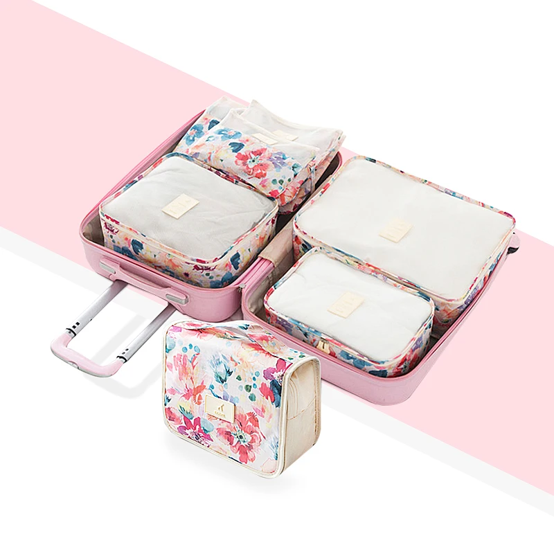 

Hanging Cosmetic Toiletry Travel Bag Set Packing Cube Portable Clothing Underwear Sorting Organizer Tote Luggage Accessories