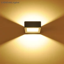 Наружное освещение настенные лампы 8 Вт 120*145 мм черный/серый один