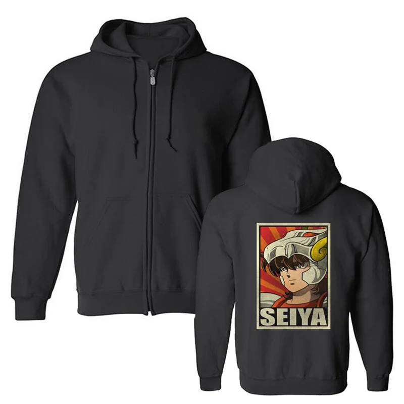 Новые мужские толстовки Saint Seiya Ikki Hyoga Shiryu Shun аниме художественная Толстовка