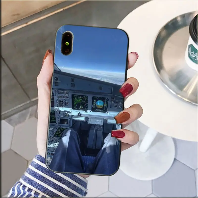 Aircraft airplane cockpit