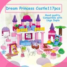 Juego de construcción | Castillo de princesas | Compatible con Duplo