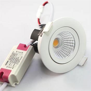 

Dimmable LED Downlight 5W 10W 20W COB Led Ceiling Recessed Downlight Spot Light Super Bright Plafond Down Light Warm/Cold White