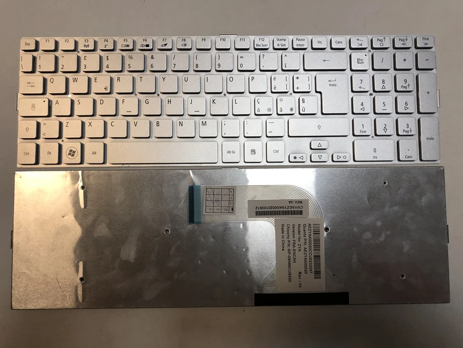  Canada Italy Hungarian Greek Bulgarian Laptop keyboard for Acer Aspire 8950 8950G 5943G 5943 5950 5