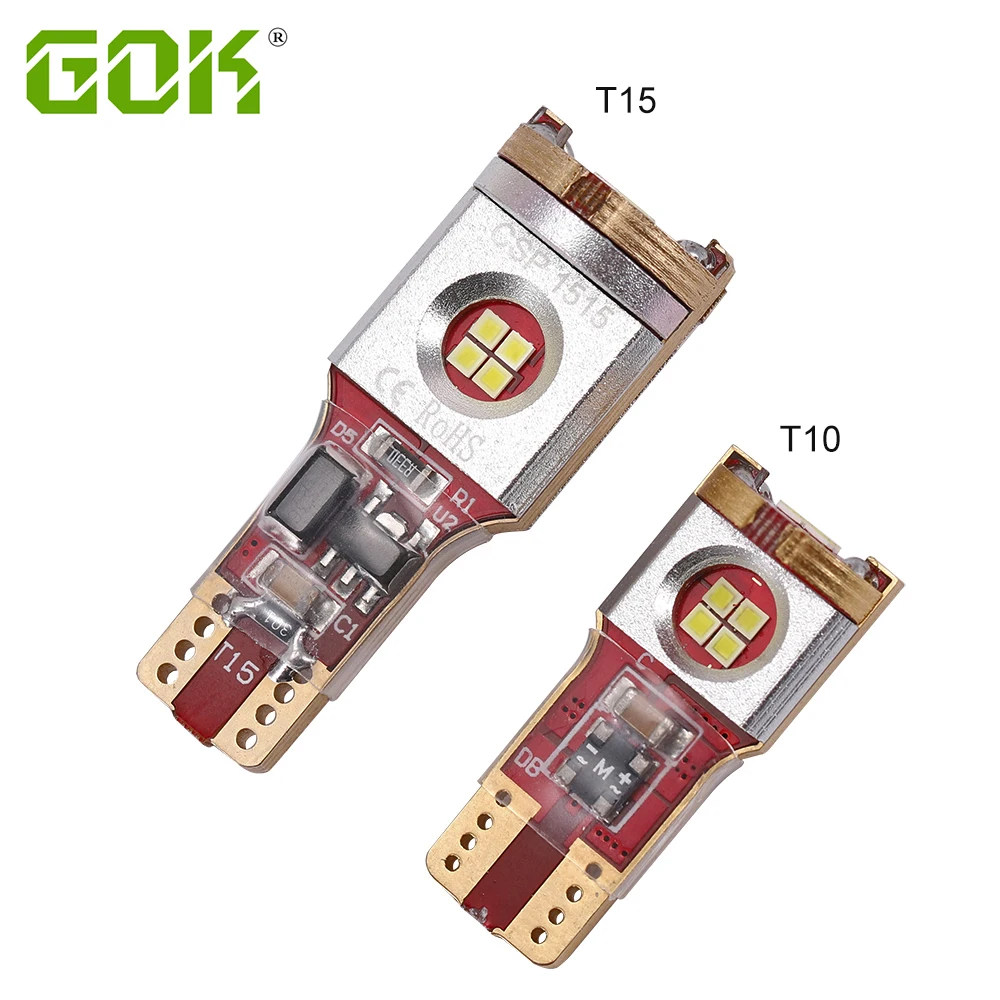 2PCS W16W T15 LED Bulbs Canbus OBC Error Free LED Backup Light 921 912 ...