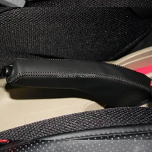 Чехол для Nissan Tiida старые модели 2005-2009 ручной тормоз крышка DIY Автомобильный Стайлинг Натуральная Кожа Авто Поставки ручки украшения