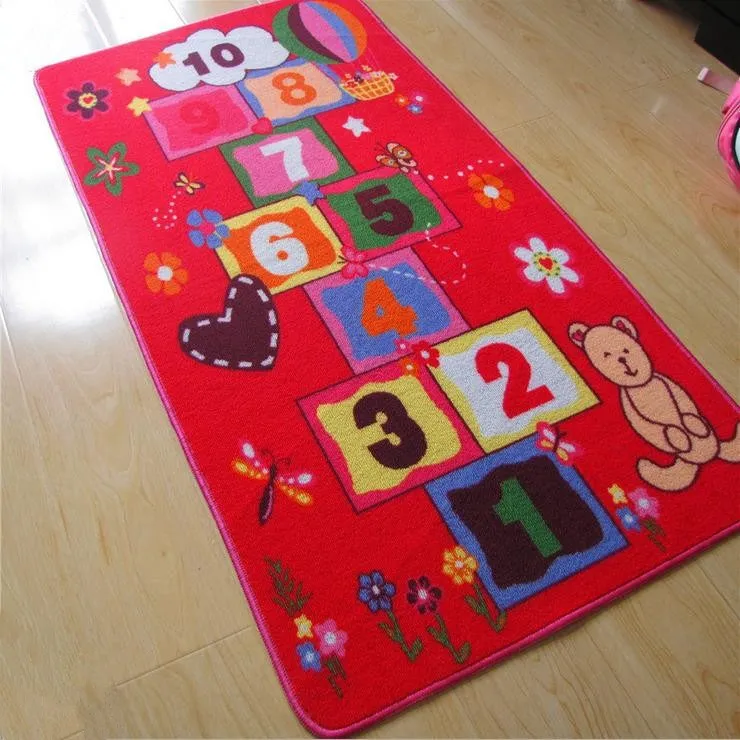 

100% Nylon Pink Kids Rug 70*140CM Baby Room Carpet Creeping Pad for Little Girls Fairy Baby Room Carpet Children's Rug for Sale
