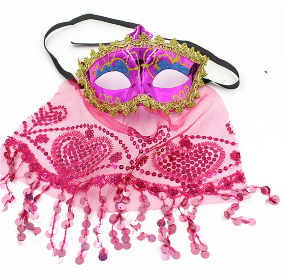 

Masked Arab Girl Sexy Lingerie Dress Pole Clothes Belly Indian Wind Dance Veil mask Performances Game Uniforms Sexy Costumes Set