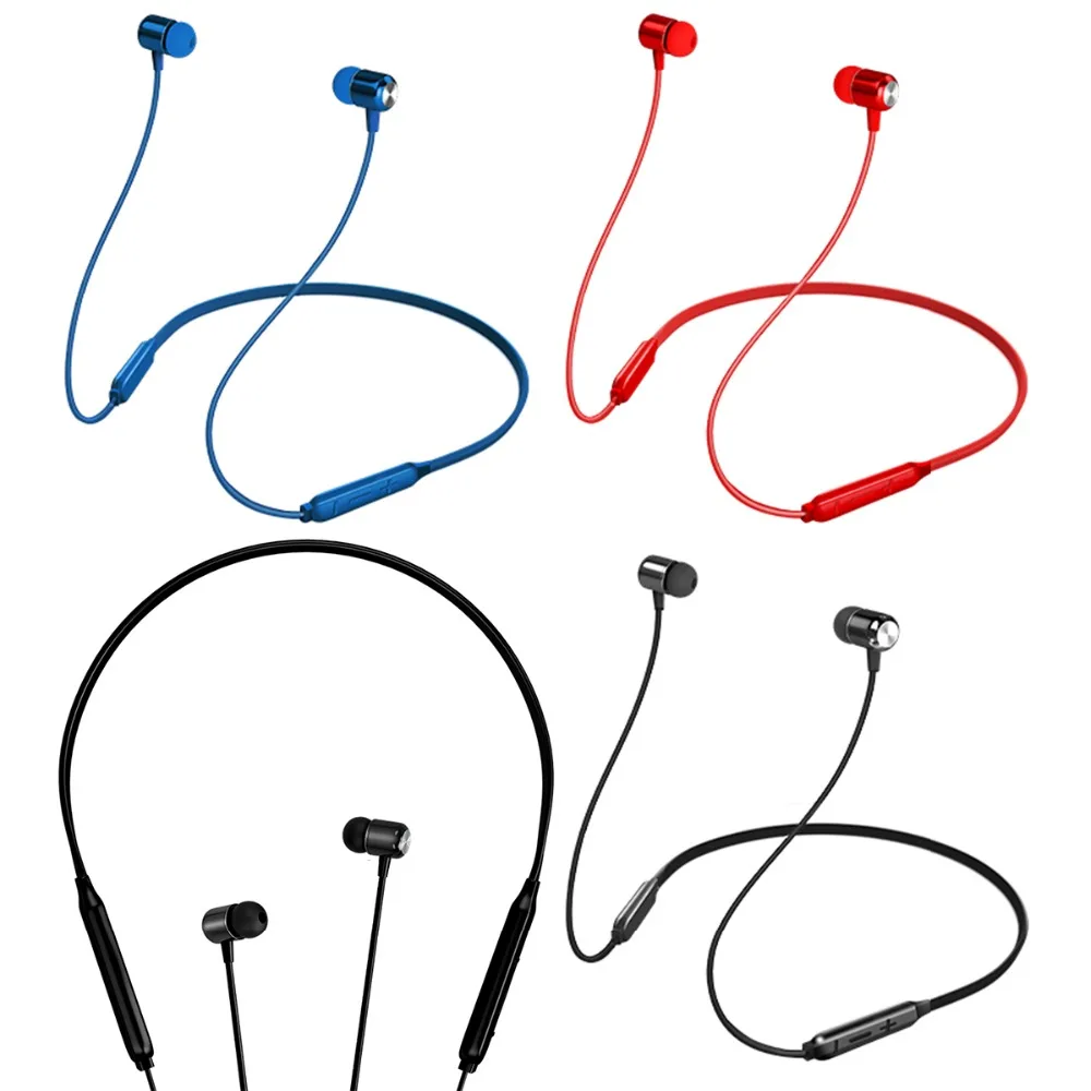 SOONHUA беспроводные Bluetooth V4.2 наушники HiFi аудио Мощный Басовый вкладыш магнитный с