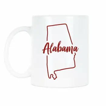 

Alabama Coffee Mug State of Alabama Mugs Alabama Pride Gift Cup
