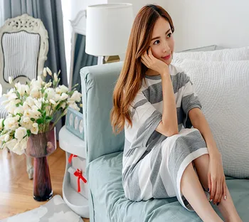 

2017 New summer style Nightgown Nightdress pijama Ladies Sleepwear Women nightwear AZ770