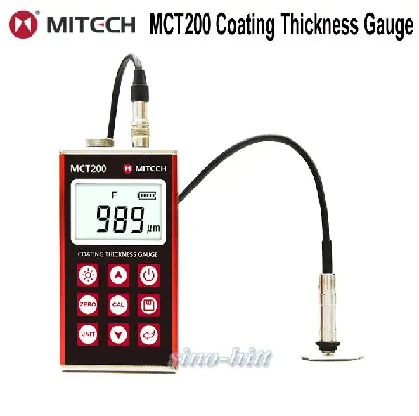 

Portable MCT200 Ultrasonic Coating Thickness Gauge Film Thickness Tester