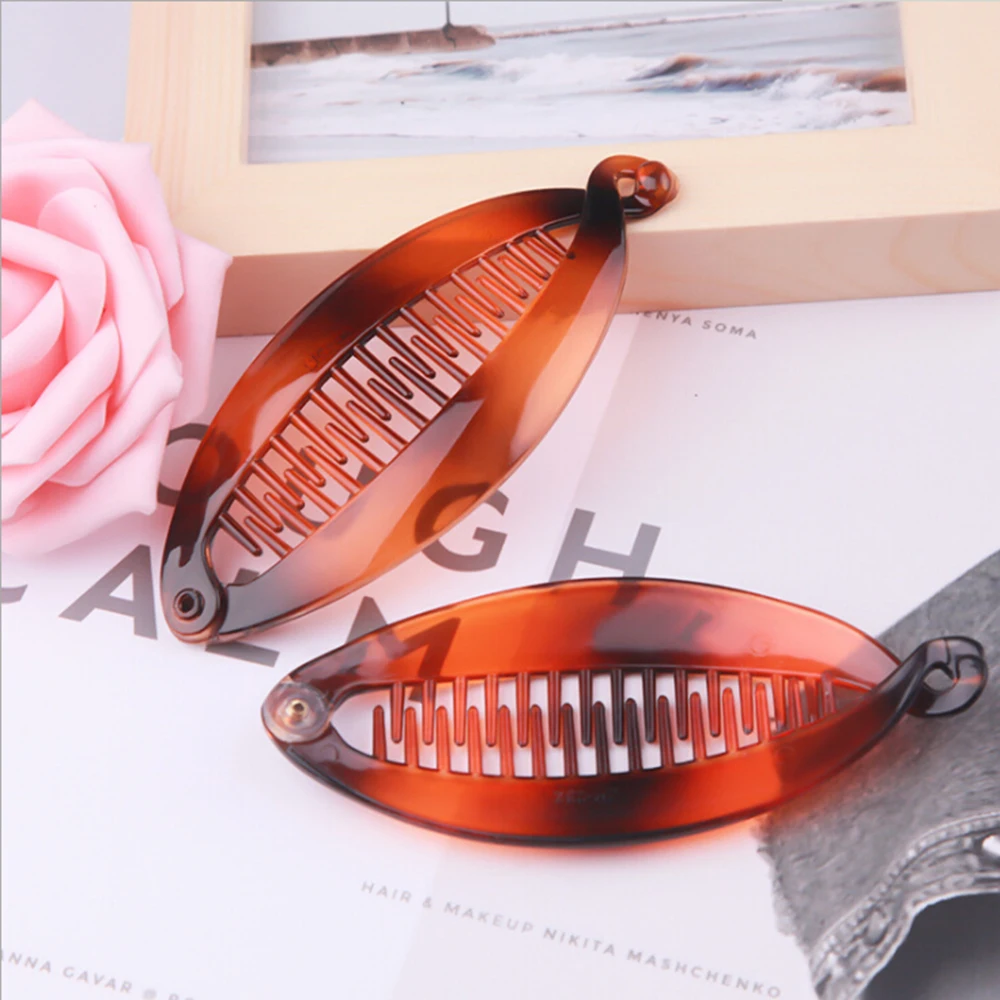 Hair Claw Hair Clips Hair Accessories 1 PC Fish Shape Hair Claw Clips Hair Jewelry Banana Barrettes Hairpins Accessories Women Clips Clamp Styling Tools