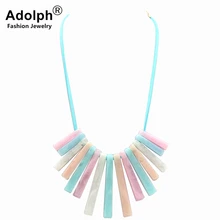 Ювелирные изделия adolph, длинный чокер с геометрическими мотивами, ожерелье, новинка, ручная работа, этническое ожерелье для женщин,, модные аксессуары