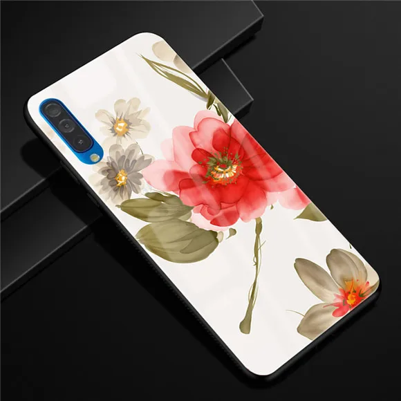 12 K 6,4 ''для samsung Galaxy A50 чехол A 50 стекло Funda жесткий чехол для samsung Galaxy A50 мягкая рамка A 50 закаленное - Цвет: 12