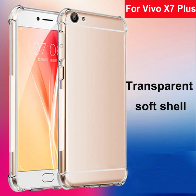 Чехол для Vivo X7 плюс Капа мягкие прозрачные чехлы из термополиуретана подушка