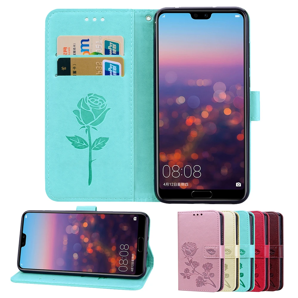 

Phone Case For Huawei P8 P9 P10 P20 P Smart Plus Z 2019 Lite Pro Mini PU Leather Wallet Back Flip Cases Cover Bags
