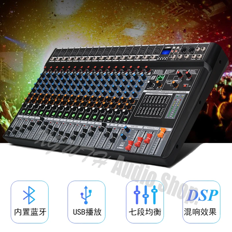 Vocal Mixer 16 Channel With Bluetooth Mixer Built