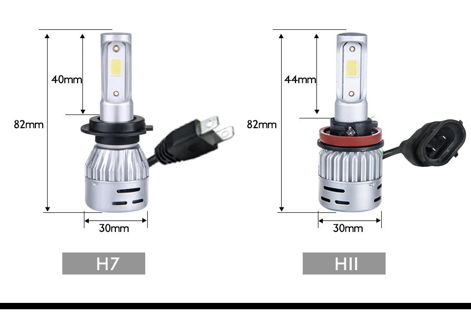 Светодиодный H4 H7 H11 9005 9006 9012 H7 светодиодный фар автомобиля лампы 8000LM Мини 12V 72W фары для 50000h 4300k 6500k COB Высокий Низкий Луч противотуманная фара