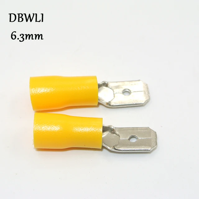 6.3mm yellow male