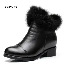 Лидер продаж 2018, новые зимние сапоги, удобная мягкая обувь из натуральной кожи, женские сапоги, модные теплые зимние сапоги, женская обувь