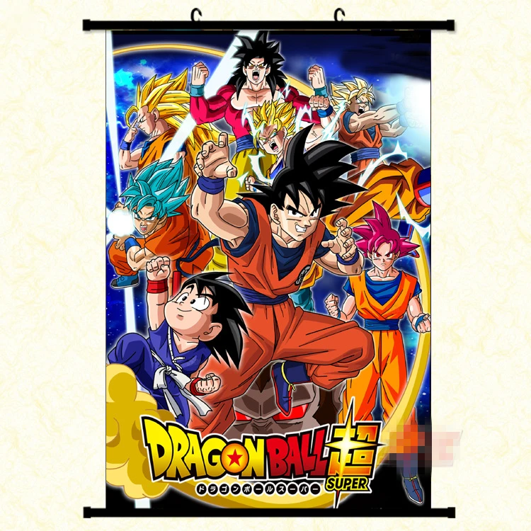 Аниме Манга Dragon Ball; Dragonball Z прокрутки живописи 40x60 картина наклейки на обои плакат 001 аккумулятор большой емкости