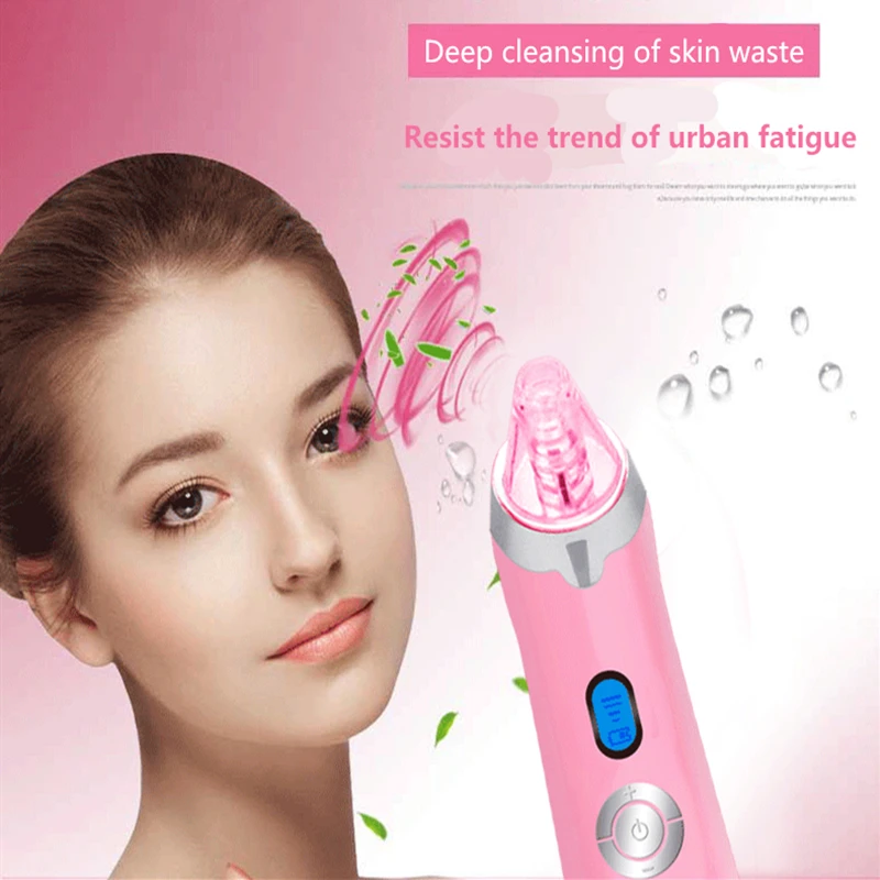 

Electric Facial Pore Cleaner Vacuum Suction Blackhead Remove Face Skin Acne Pimple Remover Beauty Care Tool USB Rechargeable