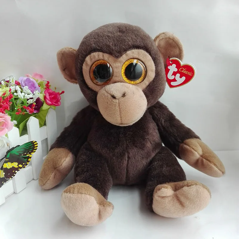 monkey stuffed animal with banana