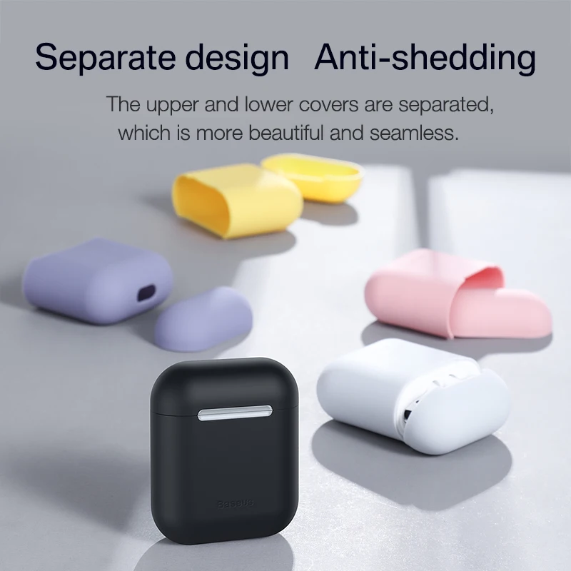 Baseus Earphone Case For Airpods 1 2 Silicone Case For Apple Air Pods Case Cover Shockproof Protective Coque Funda For Airpod