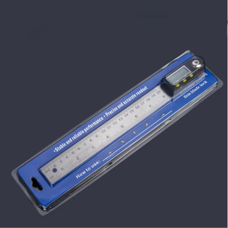  2 IN 1 digital angle ruler protractor 360 degree 200mm electronic digital protractor angle meter an