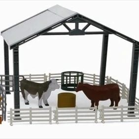 New Ray SS-05135 Cattle Ranch Life Set Large Playset Pack of 6 (1)