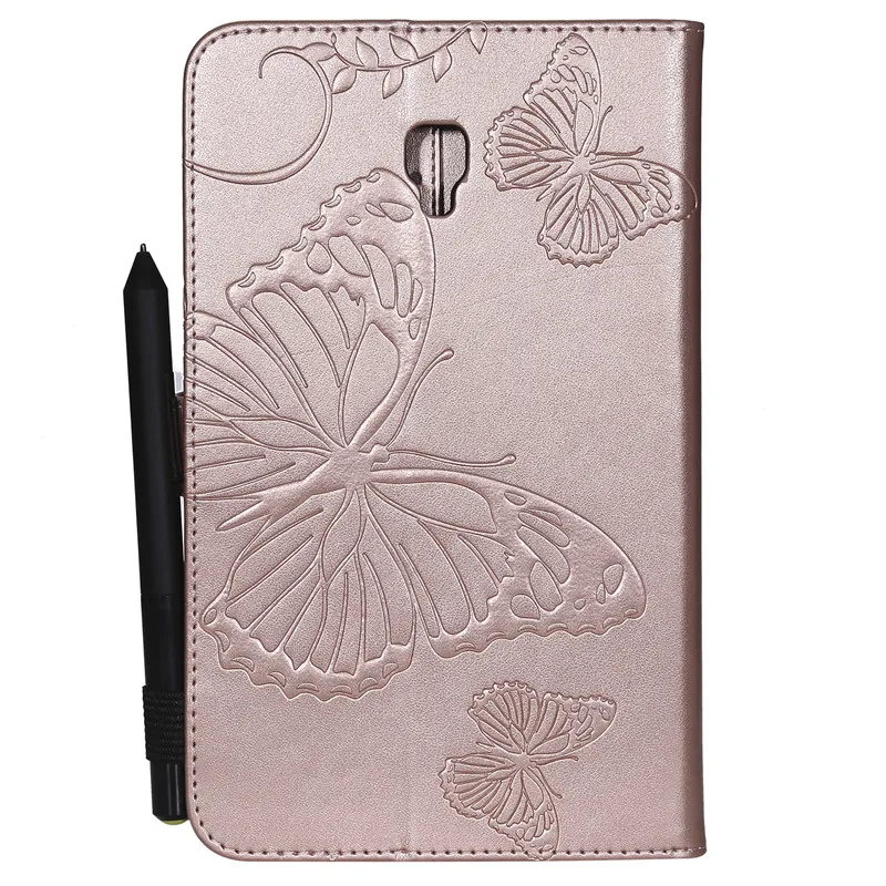 Wekays For Samsung Tab A 8.0 SM-T380 Cartoon Butterfly Leather Funda Case For Samsung Galaxy Tab A 8.0 2017 T380 T385 Cover Case