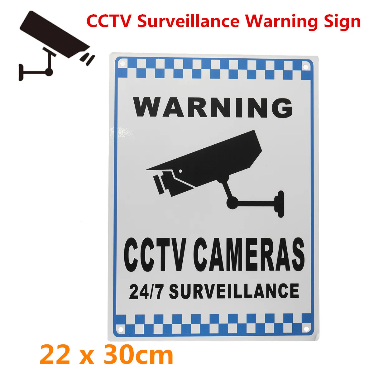 

CCTV Warning Sign Security Video Surveillance Camera Safety Sign Reflactive Metal Aluminum