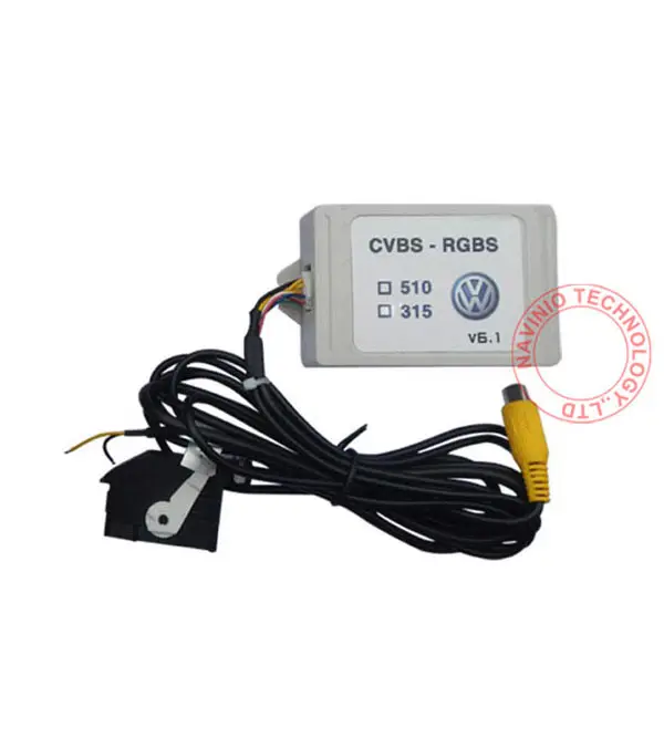 RGB RNS315 RNS 510 RCD 510 коробка CVBS в RGB и AV преобразователь RGB адаптер для VW Passat CC Tiguan OEM откидная камера заднего вида