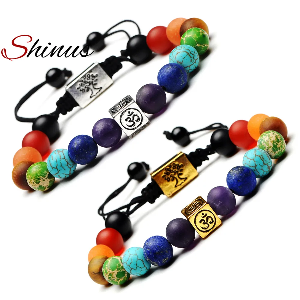 Buy Shinus Yoga Bracelet Energy Men Jewelry Pride Gold 7 Chakra Bracelets