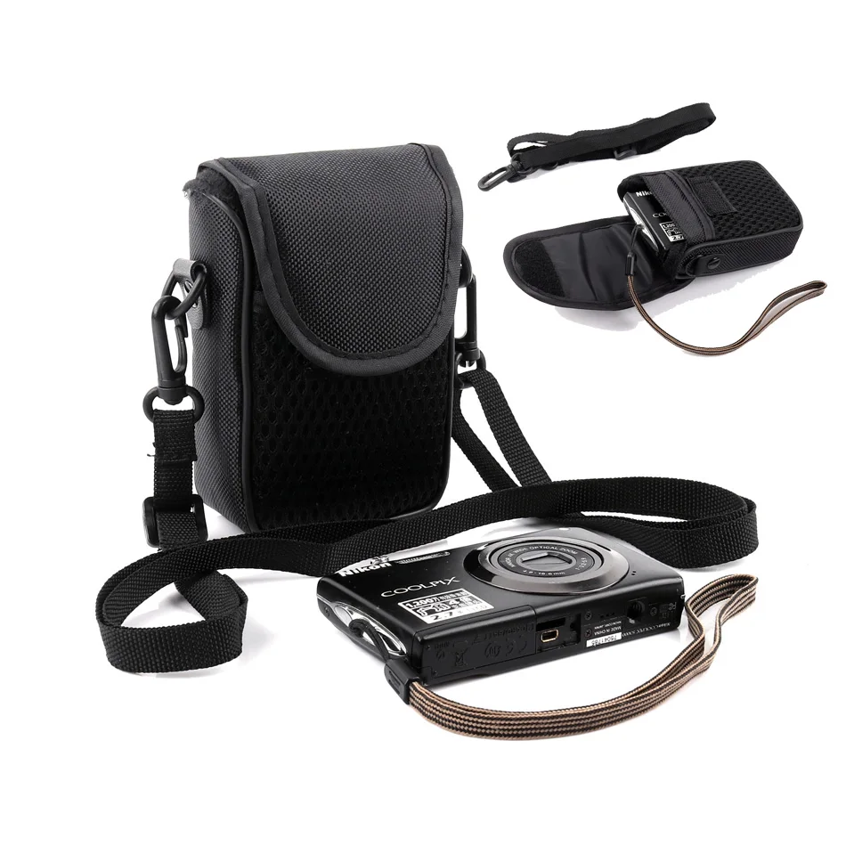 

Digital Camera Bag Case Card Machine For Canon Nikon Panasonic Sony Fuji Olympus Samsung Soft Shell Protective Cover Size L/M/S